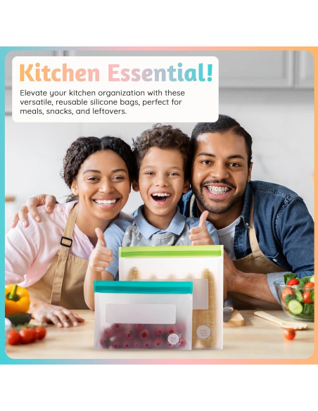 Bolsas de Almacenamiento de Alimentos Double Quable Zip-it 21 Pzas