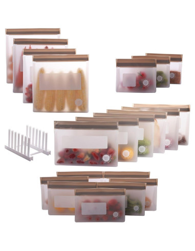 Bolsas de Almacenamiento de Alimentos Double Quable Zip-it 21 Pzas