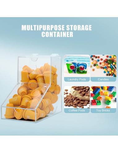 Contenedor de cápsulas de lavandería GerayMe 150 cargas Acrílico