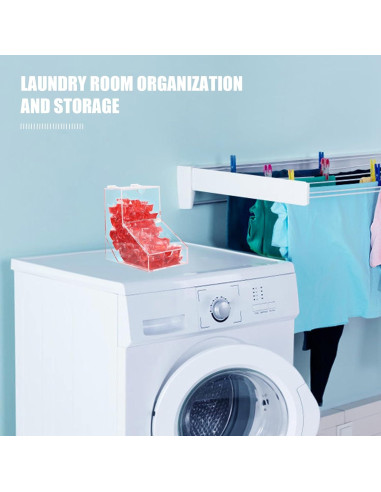 Contenedor de cápsulas de lavandería GerayMe 150 cargas Acrílico