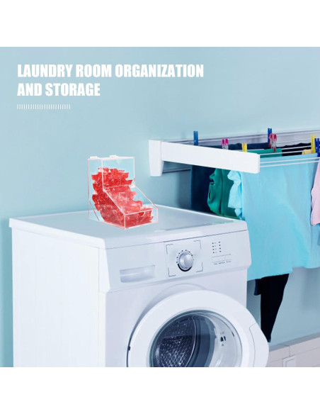 Contenedor de cápsulas de lavandería GerayMe 150 cargas Acrílico