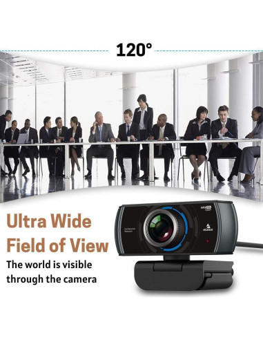 Webcam NexiGo N980P 1080P FHD con Micrófono Dual 120