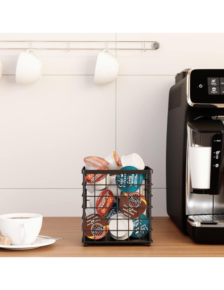 Organizador de Cápsulas de Café HORIAMIT 75 Unidades Negro