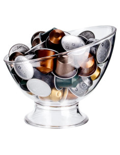 Soporte para cápsulas de café MOLFUJ, organizador transparente 18x15 cm
