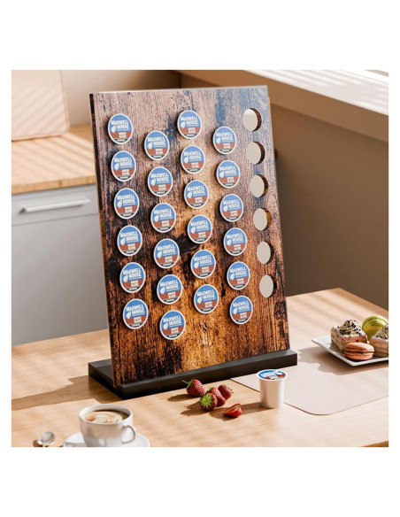 Soporte para cápsulas de café MOKIUER rústico 30 Kpods