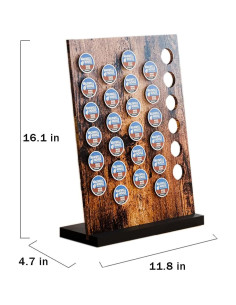 Soporte para cápsulas de café MOKIUER rústico 30 Kpods 2