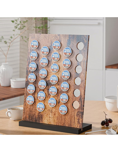 Soporte para cápsulas de café MOKIUER rústico 30 Kpods
