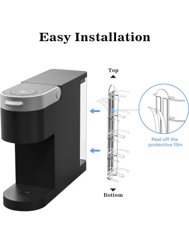 Soporte de cápsulas de café NiHome para Keurig - Acrílico Transparente