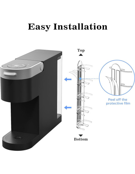 Soporte de cápsulas de café NiHome para Keurig - Acrílico Transparente