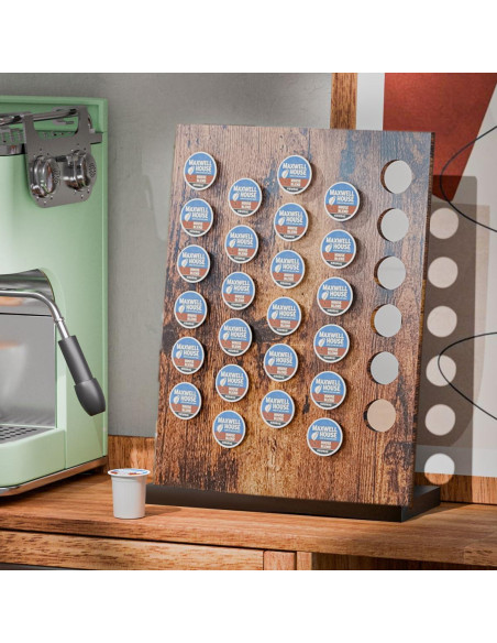 Soporte para cápsulas de café MOKIUER rústico 30 Kpods