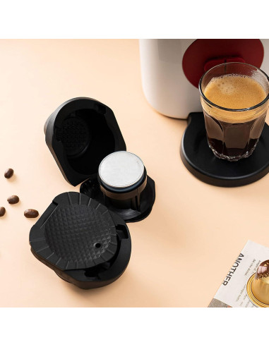 Adaptador de Cápsulas de Café EVGATSAUTO Reutilizable 78mm