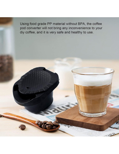 Adaptador de Cápsulas de Café EVGATSAUTO Reutilizable 78mm