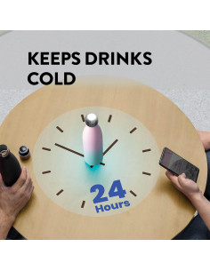 Juego de Botellas de Agua FineDine 2x500ml Acero Inoxidable Doble Pared 2