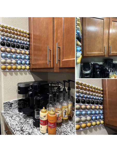 Soporte para cápsulas de café KreAid blanco 10 estantes