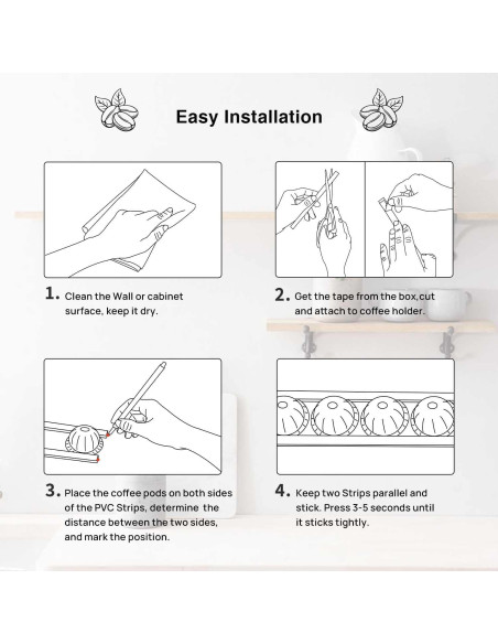 Soporte para cápsulas de café KreAid blanco 10 estantes