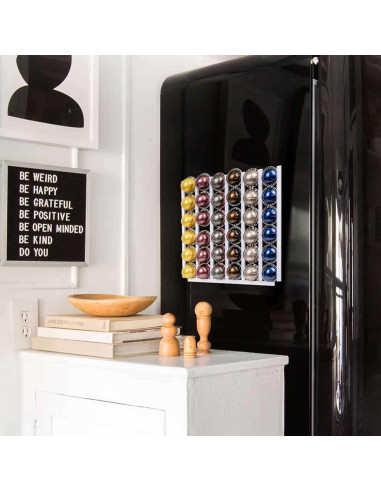 Soporte para cápsulas de café KreAid blanco 10 estantes