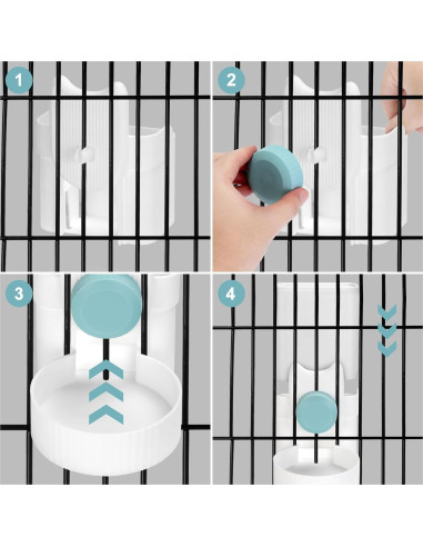 Comedero Automático para Mascotas ShineMe 1L Azul