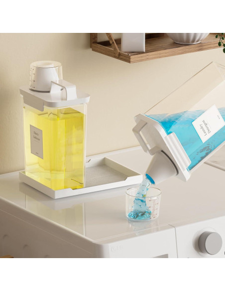 Dispensador de detergente Hordely 2.2L con bandeja - 2 piezas