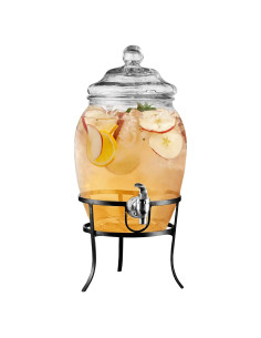 Dispensador de Bebidas Style Setter 2 Galones Vidrio y Metal