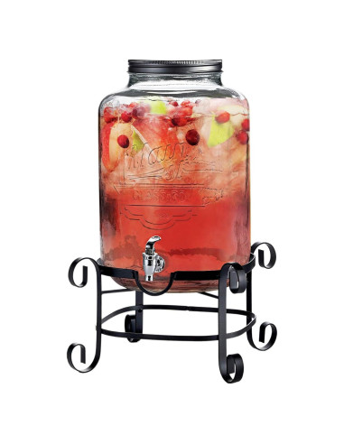 Dispensador de Bebidas Style Setter 11.36L Vidrio y Metal