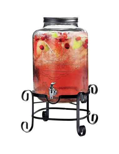 Dispensador de Bebidas Style Setter 11.36L Vidrio y Metal