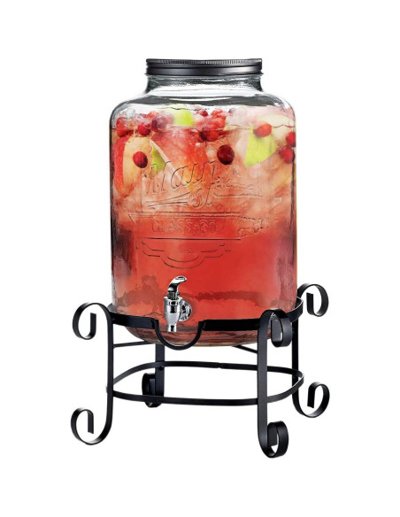 Dispensador de Bebidas Style Setter 11.36L Vidrio y Metal