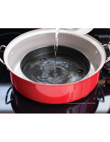 Horno de Ahumado Nordic Ware 36556, 32.5 cm, Rojo