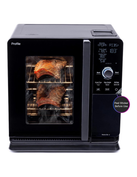 Ahumador Eléctrico GE Profile Smart Interior 20.4kg Negro