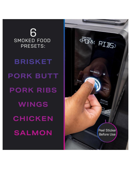 Ahumador Eléctrico GE Profile Smart Interior 20.4kg Negro