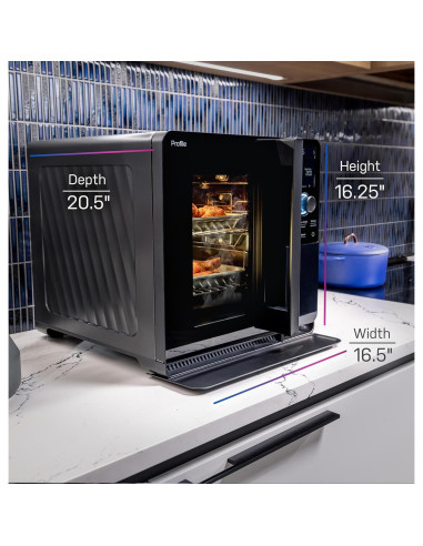 Ahumador Eléctrico GE Profile Smart Interior 20.4kg Negro