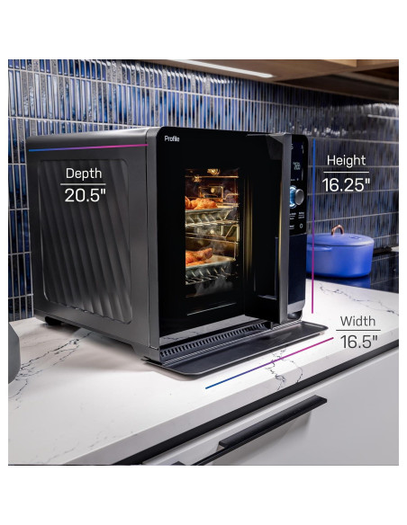 Ahumador Eléctrico GE Profile Smart Interior 20.4kg Negro