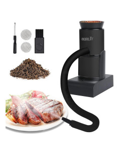 Ahumador de Cócteles BORUIT SK305 Portátil con Astillas de Madera