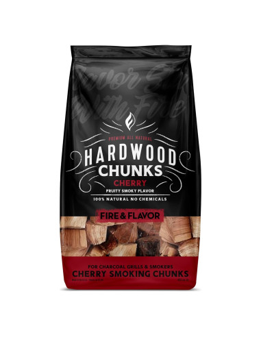 Trozos de Madera de Cereza Fire & Flavor - 1.81 kg