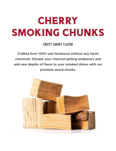 Trozos de Madera de Cereza Fire & Flavor - 1.81 kg 2