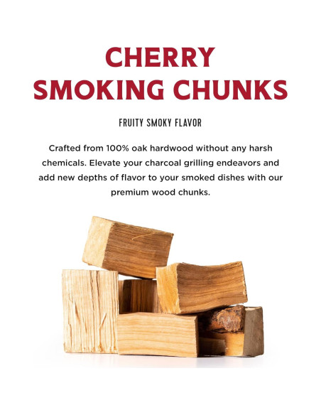 Trozos de Madera de Cereza Fire & Flavor - 1.81 kg