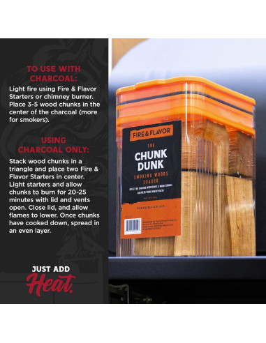 Trozos de Madera de Cereza Fire & Flavor - 1.81 kg