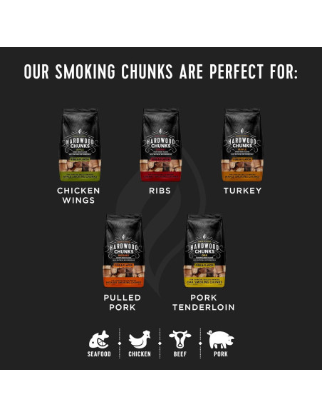 Trozos de Madera de Cereza Fire & Flavor - 1.81 kg