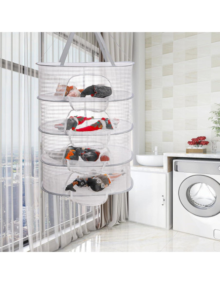 Estante de Secado de Hierbas Coloch 4 Capas Plegable 125.7 cm