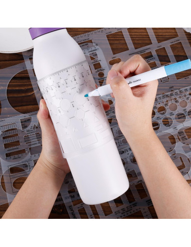 Plantillas de Círculo 6 Piezas Gosknor para Dibujo 25x15.8cm