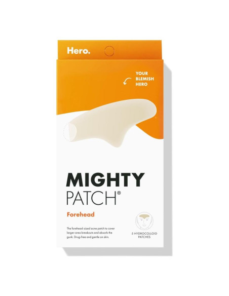 Parche de Acné Hidrocoloide Mighty Patch Hero - Jumbo para Frente (5 Unidades)