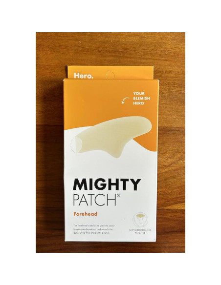 Parche de Acné Hidrocoloide Mighty Patch Hero - Jumbo para Frente (5 Unidades)