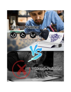 Impresora de Plantillas de Tatuaje Phomemo M08F Plata Bluetooth 2