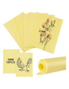 10 Piezas Piel de Práctica para Tatuajes ShiMeiDing 30x20 cm