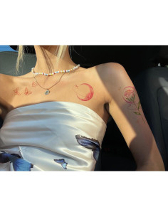 Tatuajes Temporales Mariposa DIVAWOO 21 Hojas Impermeables 2