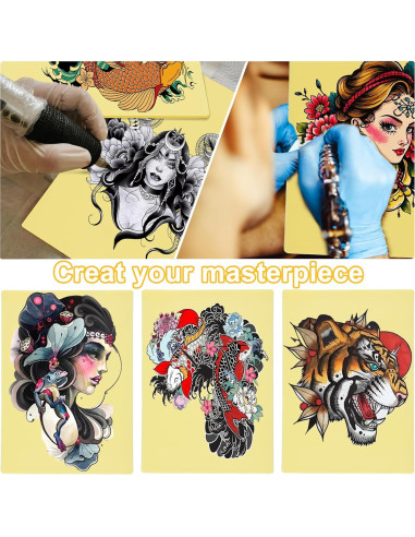 10 Piezas Piel de Práctica para Tatuajes ShiMeiDing 30x20 cm