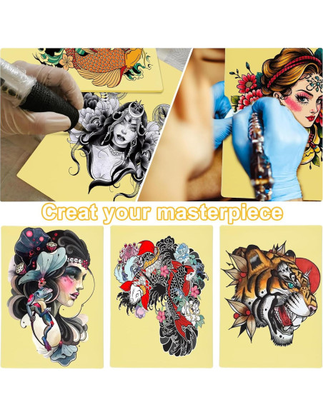 10 Piezas Piel de Práctica para Tatuajes ShiMeiDing 30x20 cm