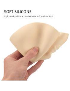 Cabeza de práctica de tatuaje JimKing con base PVC 3 piezas 2