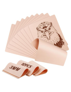 10 Piezas Piel de Práctica de Tatuaje Udefineit 15x20 cm