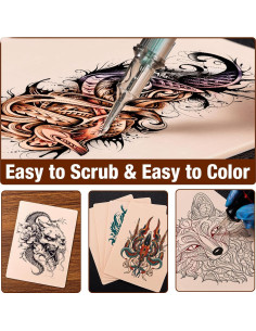 10 Piezas Piel de Práctica de Tatuaje Udefineit 15x20 cm 2