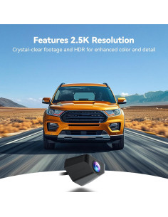 Cámara Trasera WOLFBOX G900 Tripro Bumper 2.5K HDR Impermeable 2